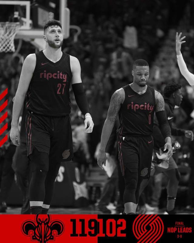 开拓者外线射手砍下生涯最高得分,带队胜出 开拓者外线射手砍下生涯最高得分,带队胜出